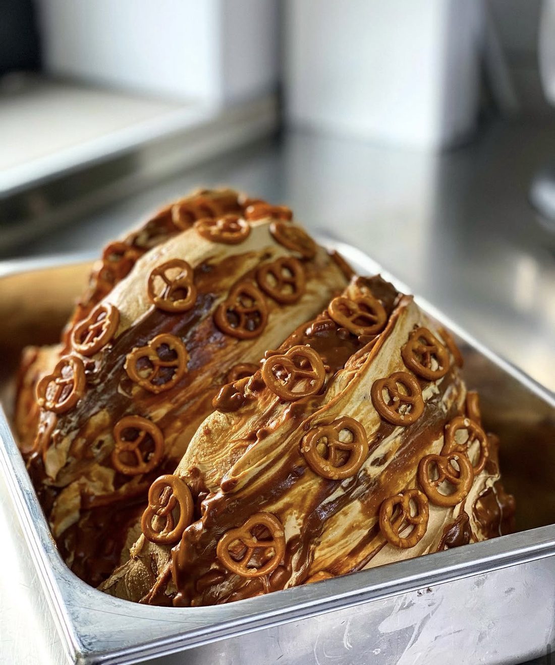 Salzbrezel-Karamell-Eis